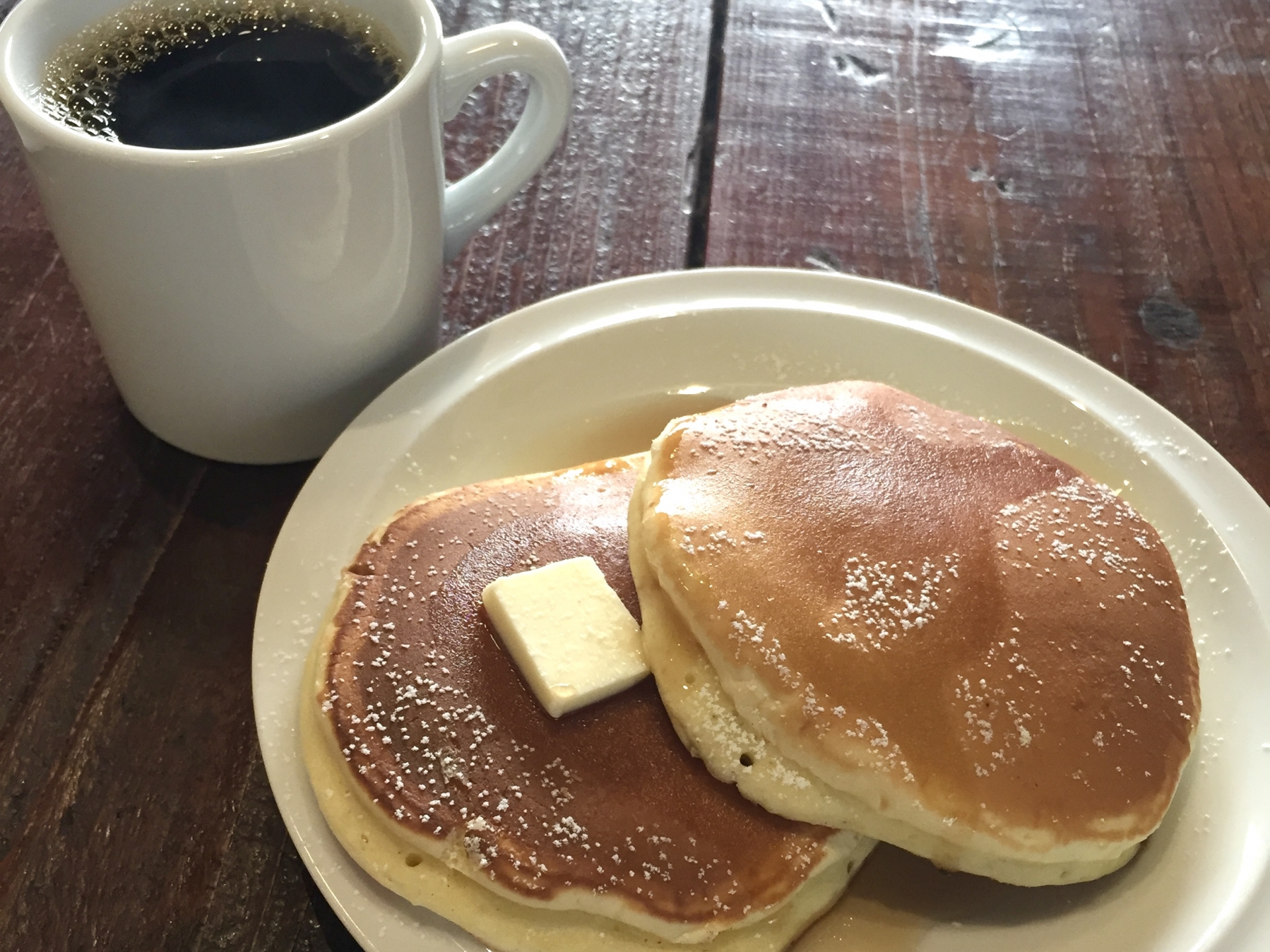 パンケーキとコーヒー